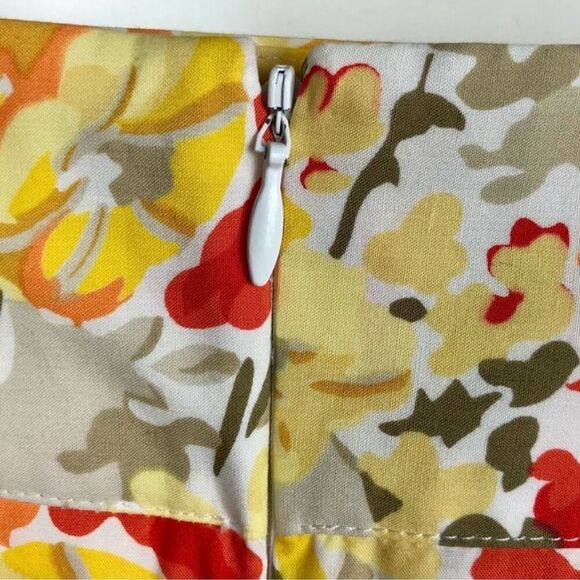 Express Women's Size 4 Floral A-Line Knee Length Skirt Multicolor - Picture 7 of 11